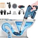 Electric Toilet Plungers, High Pressure Air Drain Plunge Blaster with Visual Barometer, Battery Power Plunger Clog Remover, Drain Blaster for Clogged Pipe, Bathroom, Toilet, Sewer, Drain