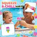 Ice Cream Squeeze Squishy,Summer Sensory Stress Relief,Squishies Slow Rising Fidget Toy Suitable for Everyone (Blue)