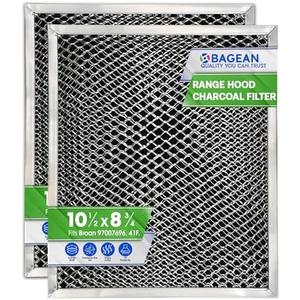 Stove Hood Vent Filter 10.5" x 8.8" 41F 97007696 Fit's Nutone & Broan Range Hood Filter Replacement for Ductless Exhaust Fan - Mesh Screen Filters Grease & Carbon Freshens Kitchen Oven Air (1-Pack)