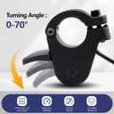 300X Electric Bike Thumb Throttle, Electric Bicycle Accelerator with Waterproof Plug, Right/Left Finger Accelerator Lever Throttle, Speed Control Finger Throttle Accelerator