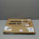 Teak Shower Mat, 21"x14" Wood Bath Mat Non-Slip Bathroom Mat Teak Bath Mats for Bathroom, Wooden Floor Mat Bathroom Mat for Inside, Outdoor or Spa(Small) (Natural)