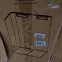 Home Zone Living 16 Gallon Kitchen Trash Can with Dual Compartments for Recycling, Stainless Steel, Silver, 60 Liters Total