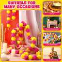 Yunsailing 10 Pcs 5 ft Marigold Garland Day of The Dead Artificial Marigold Flowers Garland for Wedding Indian Diwali Decoration, Dia De Los Muertos Decoration (Yellow and Purple)