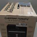 Chefman Air Fryer 9 Qt | TurboFry 7-in-1 High-Powered 450F Cooking for Crispier and Even Results | XL Basket with Viewing Window | Air Fry, Bake, Broil, Reheat, Dehydrate, Defrost, Keep Warm