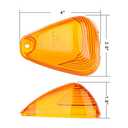 5 X Cab Roof Marker Lights Amber Cover Compatible with 1999-2016 Ford F150 F250 F350 F450 F550 F650 F750 E150 E250 E350 Super Duty Pickup Trucks, Cab Roof Running Light (Only Cover)