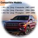 52104028 52077560 53000675 Automatic Gear Shift Handle Knobs Compatible with Jeep Cherokee 1984-2001 Comanche 1987-1992 and Wrangler 1997-2006