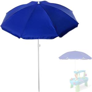 Umbrella Replacement Compatible with Step 2 Water Table, Sun Shade Umbrella for Water Table, 60 Inch Portable and Durable Umbrellas, Easy to Install, for Seaside Beach, Garden, Outdoor Play Shade