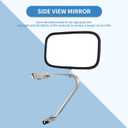 ECCPP Driver Side or Passenger Side Manual Fold Non-Heated Fit for 1980-1996 for Ford