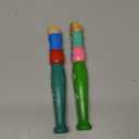 2 pcs Small Wooden Recorders for Toddlers, Colorful Piccolo Flute for Kids,Learning Rhythm Musical Instrument,Sealive Baby Early Education Music Sound Toys for Autism or Preschool Child (Random Color)