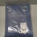 NICETOWN 100% Blackout Blind, Laundry Room Decor Window Treatment Curtains, Stone Blue, 1 PC, 52 inches x 90 inches, Thermal Insulated Energy Smart Drape and Drapery for Villa, Hall and Studio