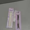 Minyee Metal Band Compatible with Samsung Galaxy Watch 8 40mm 44mm/ 8 Classic 46mm Bands, No Gap One-Click Dressy Stainless Steel Metal Gold Multi-chain Strap Mermaid Style Link Bracelet Wristband (Silver)