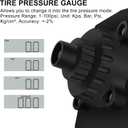 MULWARK 1/2" 3 Color Visual Signal Digital Torque Adapter with Tire Pressure Gauge - Calibrate Digital Torque Wrench Adapter with LCD Backlight (7.4 to 147.5 ft-lbs)