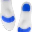 Silicone Insoles Metatarsal Pads Plantar Fasciitis Insoles Arch Support Foot Pads Shoe Insoles The Comfort Pad for Feet (XL 43-44)