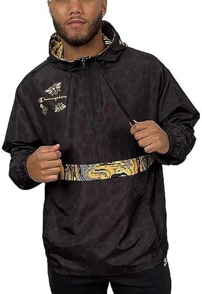 Champion Savinthebees Black Honeycomb Anorak (Small-Medium)