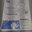 50 Sheets of Heavyweight White Cardstock Ideal for Business Cards, Art Projects, Invitations, and Stationery Printing | 80 lb Weight | 8.5 x 11 inches | Thick Cover Stock (216 gsm) |