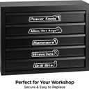 15-Pack Magnetic Tool Box Labels with Visual Icons, Upgraded 3D Magnetic Toolbox Labels for Fast ID, Tool Box Magnets for Steel Chests, Narrow Drawers & Garage Organization, Practical Gift for Men