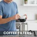 200 Count Coffee Filters 8-12 Cup, 7.92 Inch x 3.2 Inch, Percolator Basket Coffee Filters, White Disposable 8 to 12 Cup Commercial Basket Filter Paper