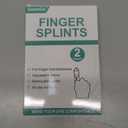 GenetGo Trigger Finger Splint, 2pcs Finger Support Brace Mallet Finger Brace for Index, Middle, Ring Finger - Tendon Release & Pain Relief-Pink (Pink)