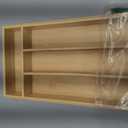 Small Silverware Organizer, Bamboo Kitchen Drawer Organizer, Utensil Holder, Cutlery Tray & Spoon Flatware Storage with Grooved Drawer Dividers (Small 6.7x12 Inch, Natural)