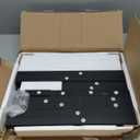 YUFAM Side Table End Table Tall Night Stand 3-Tier for Living Room Bedroom Bathroom Office Furniture Black, 11.81"D x 15.75"W x 27.75"H