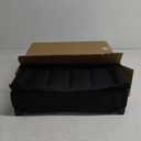 SPORT BEATS Stadium Seats with Back Support Bleacher Chairs with Back and Cushion Thick Padded Bleacher Seats Includes Shoulder Strap (Black)