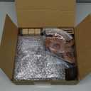 Janinka 36 Pcs Western Cowboy Centerpieces for Table Mini Cowboy Wild West Party Decor Including Mini Horseshoes Hats Boots Wood Crates Hay Bales and Wheels for Western Wedding Birthday Party