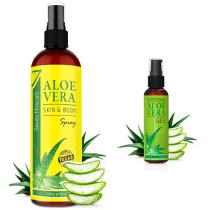 Seven Minerals Aloe Vera Spray & Travel Size Aloe Vera Gel