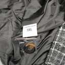 CHICZONE Women's Notch Lapel Double Breasted Mid Long Pea Coat Wool Blend Overcoat Winter Outwear,3XL