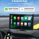 VEVOR Wireless Car Stereo, 9-Inch HD Portable Radio Touch Screen Compatible with Apple CarPlay & Android Auto, CarPlay Screen with Backup Camera, Voice Control, Mirror Link, Bluetooth, GPS Navigation