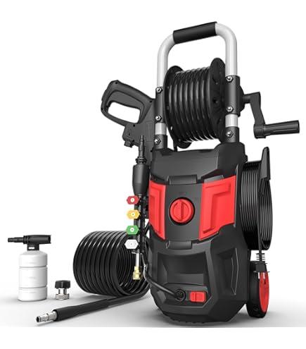 Electric Pressure Washer, 3.6 GPM 20FT Hose,35FT Power Cord 4 Different Tips Foam Cannon Power Washer