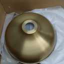 Gold Floor Lamps for Living Room- Arc Floor Lamps with 9W Bulb, 360 Adjustable Metal Shade, Remote Control Dimmable Floor Lamp, Over Couch Mid Century Modern Brass Floor Lamp for Bedroom, Office