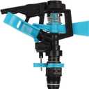 CHICIRIS Impact Sprinkler, G1/2 Adjustable Sprinkler Plastic 360 Degree Watering Sprinkler with 49ft Spraying Range
