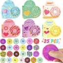 Valentines Day Cards for Kids Classroom, 25PCS Valentines Day Gifts for Kids with Fidget Spinner and Heart Box, Stress Relief Toy, Valentine's Cards for Kid School Boys Girls Party Favors Exchange