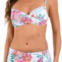 La Blanca Women's Over-the-Shoulder Wrap Bikini Swimsuit Top, US 6 