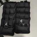 Adjustable Ankle Weights 1-3/4/5/6/8/10/12/15/20 LBS Pair with Removable Weight for Jogging, Gymnastics, Aerobics, Physical Therapy (black - double buckle)