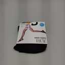 HUE Women's Sheer Control Top Tights Supersoft Lightweight Pantyhose (1, Black)