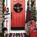 Winter Snowman Be Merry Welcome Porch Sign For Front Door Christmas Snowflake Wooden Vertical Welcome Sign Yard Standing For Patio Front Door Porch Wall Yard Home Decor Indoor Outdoor 47.2" X 7.8