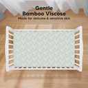 KeaBabies 2-Pack Baby Crib Sheets for Boys, Girls - 52x28 Viscose Derived from Bamboo Toddler Bed Sheets Neutral, Fitted Crib Mattress Cover for Standard Baby Bedding, Soft & Cozy (Daisies)