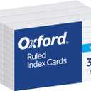 Oxford Ruled Index Cards, 3" x 5", White, Lined Index Flashcards, 300 per Pack (10022)