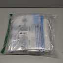 Amazon Basics Vacuum Storage Bags, Compression Space Saving for Clothes and Linens, Reusable with Hand Pump, Large, Clear, 5-Pack