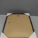 Yaetm 12x16 Black Picture Frame with Mat for 8.5x11 Set of 4, Solid Wood Frame 12 x 16 for Photos, Posters & Art Prints, Horizontal and Vertical Wall Mount (4 pack, Anthracite Black)