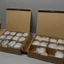 DEVI 24pcs Assorted Gold Votive Candle Holders, Mercury Glass Candle Holder, Diwali Decorations, Gold Wedding Centerpieces for Tables, Bridal Shower Party Table Decorations