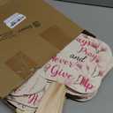 Sherr 50 Pcs Christian Inspirational Gifts Bulk for Women Men Church Fans Handheld Wooden Fans Hand Funeral Memorial Service Favors Gifts