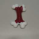 Kseroo Tough Dog Toys, Toys for Aggressive Chewers Large Breed, Chew Dogs, Bone Toy Nylon Dogs Almost Indestructible (1 Count, Red)