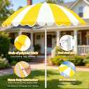 Water Table Umbrella, UV Protection Beach & Picnic Table Umbrella, Heavy Duty Portable Outdoor Shade for Sand Play, Camping, Garden & Backyard.