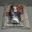 Christmas Cardboard Fireplace Prop 41  35 Inches 3D Artificial DIY Red Brick Cardboard Fireplace with Fire Flame Garland Socks Card Fake Centerpiece Backdrop for Christmas Party Decor (White)