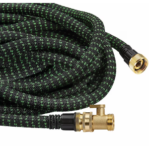 50ft Expandable Garden Hose with 10 Spray Patterns â€“ Lightweight, Kink-Free, Leak-Resistant Water Hose with Heavy-Duty 3/4" Fittings for Car Wash, Lawn, Garden, or Farm