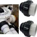 21063-200-000 2" MIP x 2" PVC Hi Temp Union Compatible with Pentair Whisperflo and Intelliflo Swimming Pool and Spa Pumps High Temperature Unions (2 pack)
