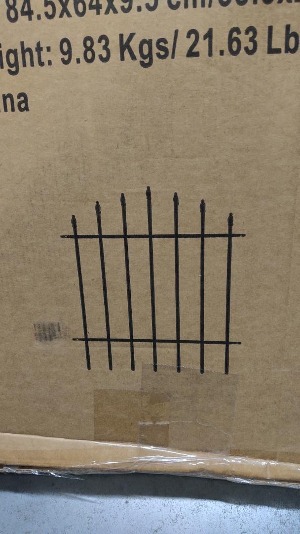 Thealyn metal garden fence 32 in height by 24 in width