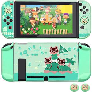 Dockable Case for Nintendo Switch, FANPL Protective Case Cover for Nintendo Switch and Joy Con Controller with 2 Marshal Design Thumb Grips - (for Animal Crossing Island Version) Dockable Case for Nintendo Switch, FANPL Protective Case Cover for Nintendo Switch and Joy Con Controller with 2 Marshal Design Thumb Grips - (for Animal Crossing Island Version)